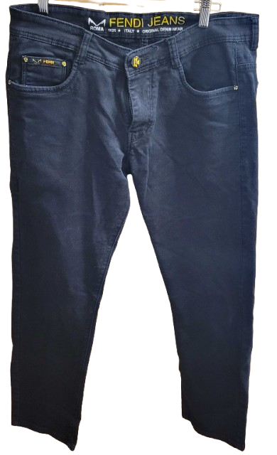 Men's Fendi Roma Italy Jean's — Size 34 (Black)