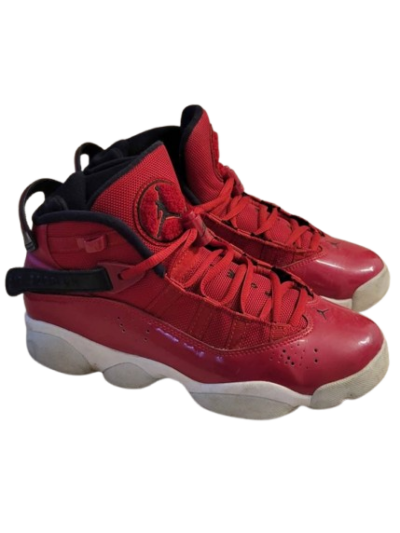 Nike Air Jordan 6 Rings RED & Black Basketball Shoes — Size 5.5Y