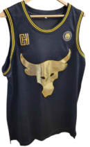 Jordan Gold Embroidered Chicago Bulls GOAT #23 Jersey — Size M