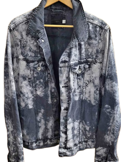 Rare 🔥 Men's BDG Grey Acid Wash Denim Jacket — Size Large/XL