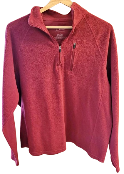 Men's L.L. BEAN Fleece Sweater — Size Large