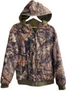 Men's Browning Reversable Camo & Brown Heavy Jacket/Hoodie — Size Large