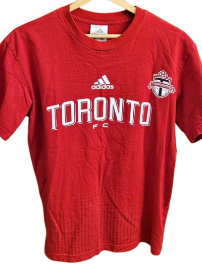 Men's Official Adidas Toronto FC Soccer T-Shirt Jersey — Size M