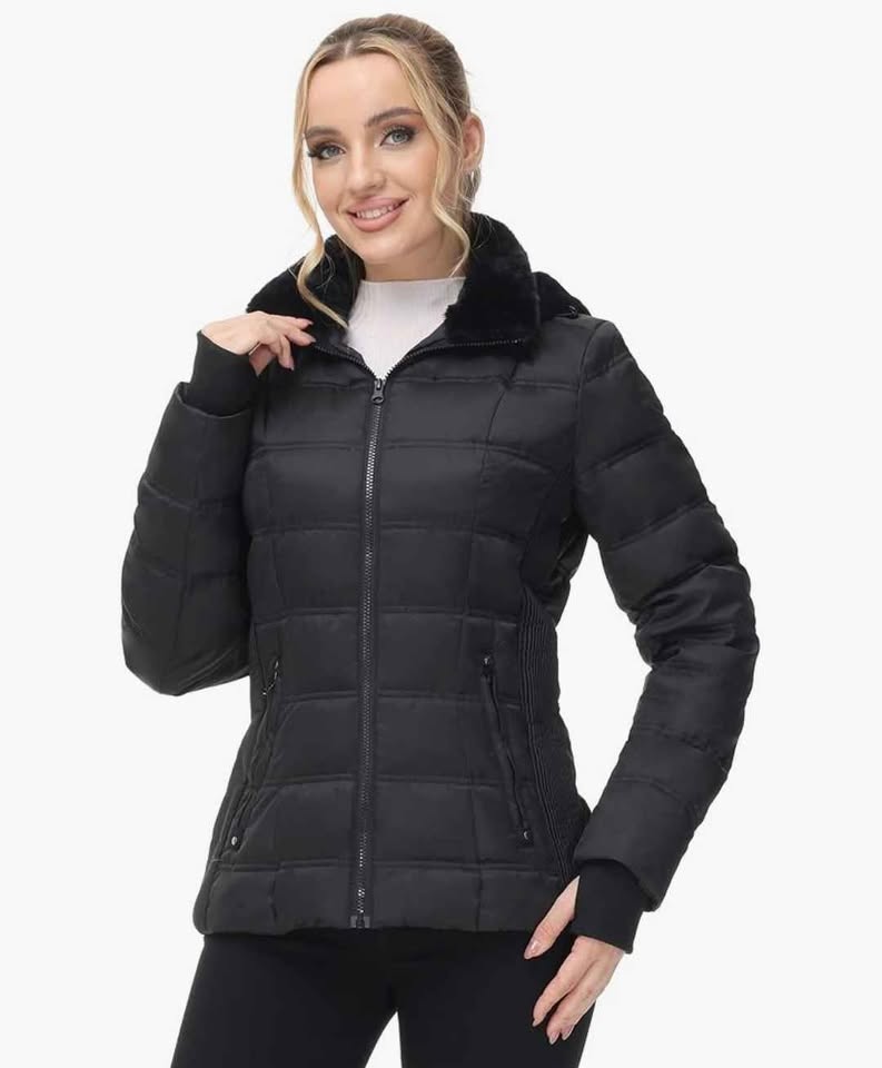 Women's Down Puffer, Warm Winter Jacket/Coat — Size Small - Image 4