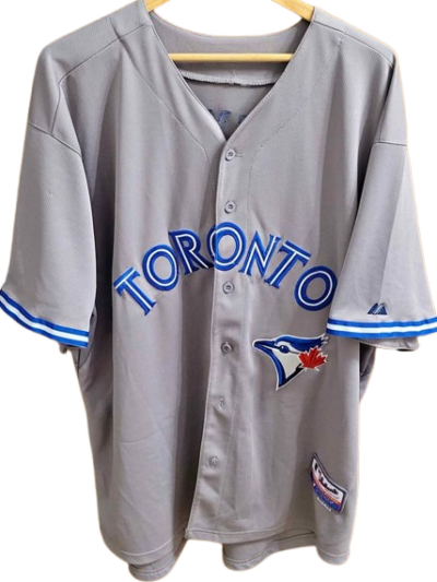 Men's Rare Vintage Toronto Blue Jay's Jersey — Size 52 (XXL) Grey, Embroidered