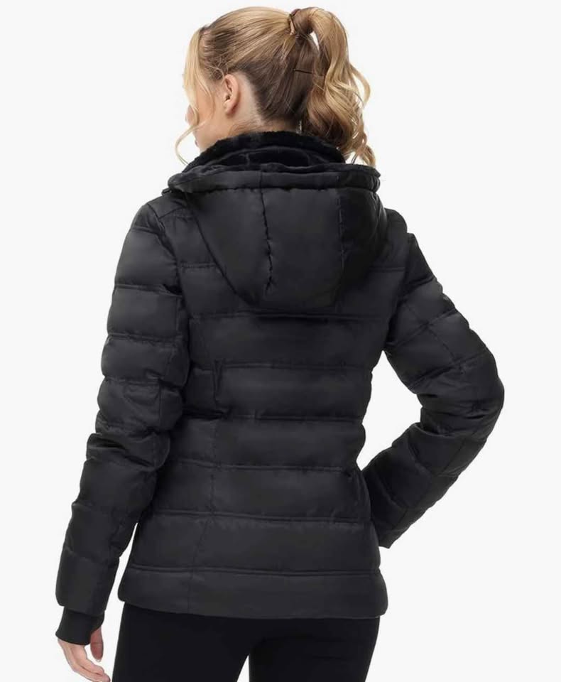 Women's Down Puffer, Warm Winter Jacket/Coat — Size Small - Image 8