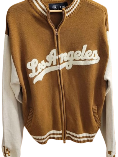 Los Angeles Dodgers Varsity Zip-up MLB Sweater Jacket — Size Large (New with Tags)