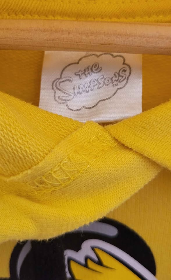 The Simpsons Bart Simpson Graffiti Skateboarding Hoodie Official Licensed — Size M - Image 4