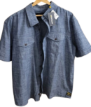 Men's CAT Caterpillar Zip-up Shirt — Size Large/XL (New with Tags)