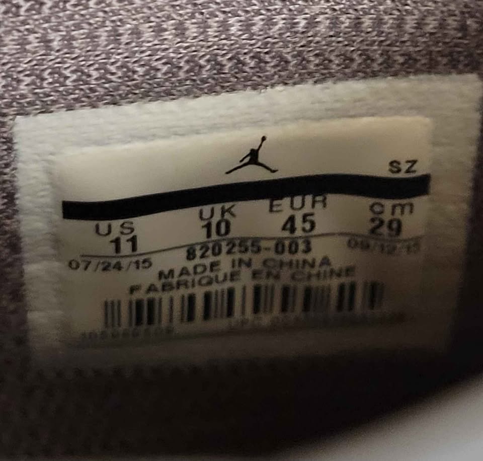 Men's Nike Jordan Galaxy Sneakers/Shoes — Size 11 (Dark Grey) - Image 7