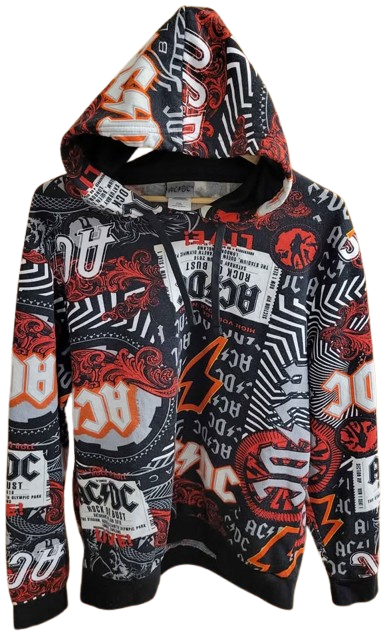 AC/DC Rock Band Concert Hoodie Official Licensed — Size L