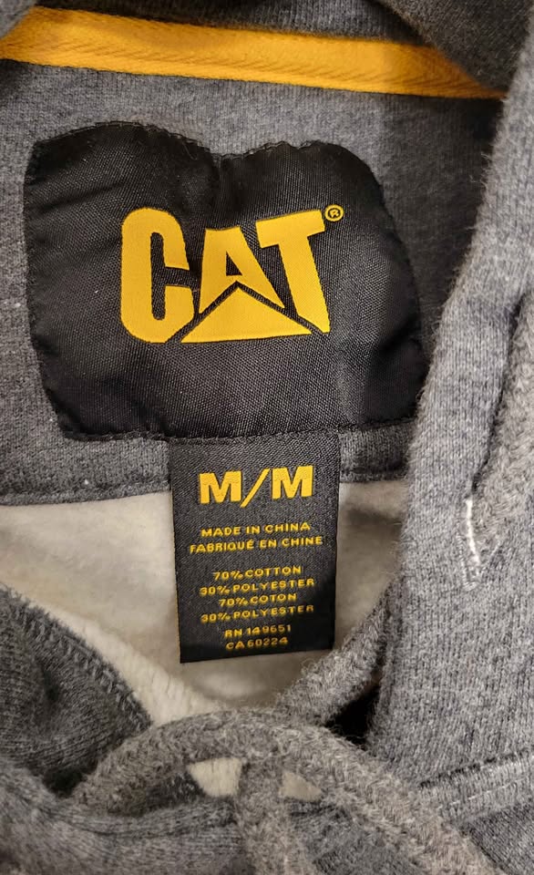 Men's CAT Caterpillar Hoodie — Size Medium - Image 5