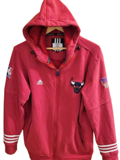 Men's Adidas Chicago Bulls Zip-up Hoodie — Size L/XL