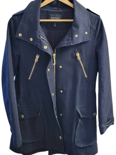 Women's Juicy Couture Utility Jacket with Gold Accents — Size Small