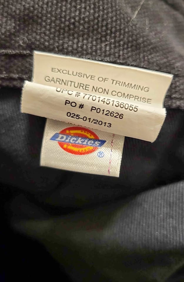 Men's Dickies Workwear Carpenter Pants — Size 36x32, Black - Image 4
