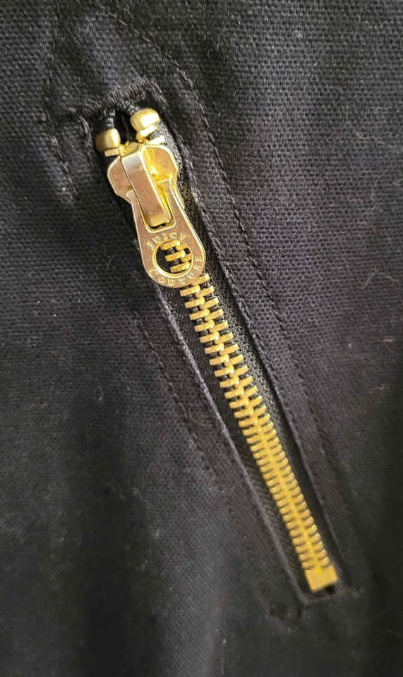 Women's Juicy Couture Utility Jacket with Gold Accents — Size Small - Image 5