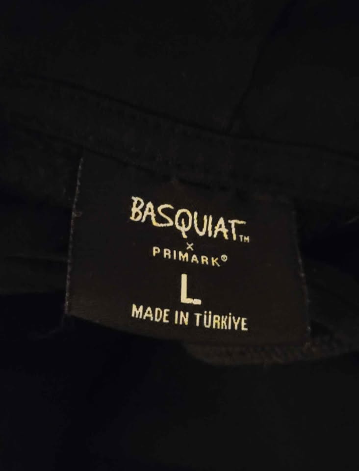 Men's Basquiat x Primark Black Graphic Pullover Hoodie — Size XL - Image 5