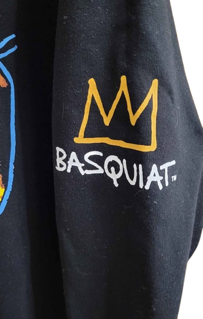 Men's Basquiat x Primark Black Graphic Pullover Hoodie — Size XL - Image 2