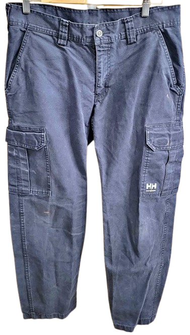 Men's Helly-Hansen Workwear Distressed Pants — Size 34x32, Black