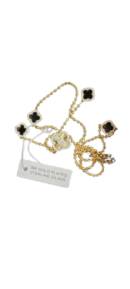 Stunning 18k Gold Plated REAL Sterling Silver 925 Diamond Necklace (New with Tag)