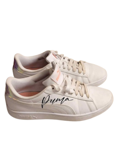 Women's Rare Puma Smash 3.0 L Crystal Jr GS Sneakers/Shoes — Size 5