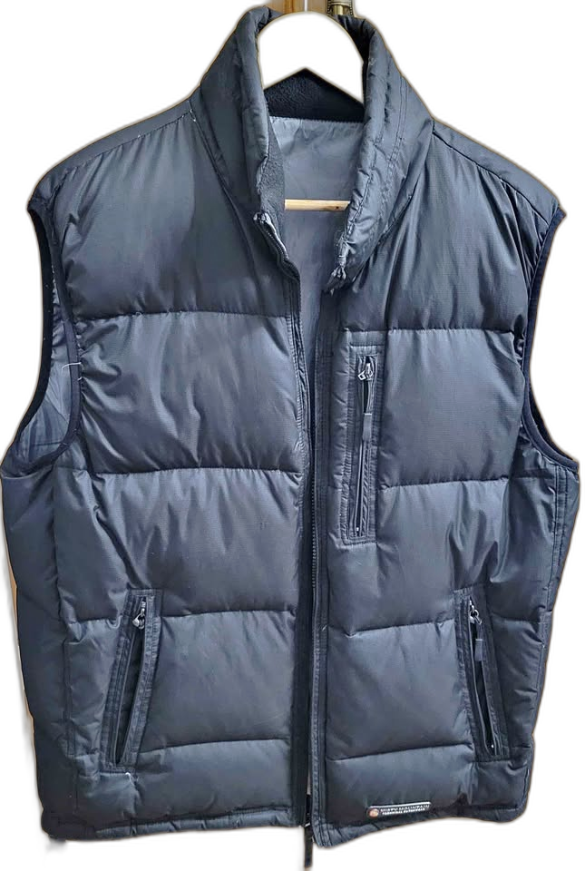 Men's Down-Filled Warm Vest Jacket — Size M/L