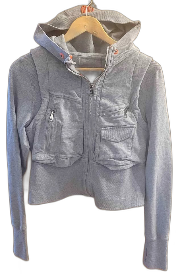 Women's Lululemon Carry and Go Hoodie Jacket / Zip Up — Size 6 (Grey) (Rare Vintage)