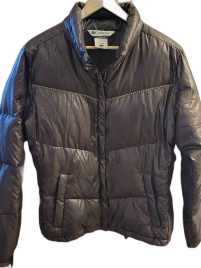 Women's Down-Filled Columbia Coat — Size Large / Brown