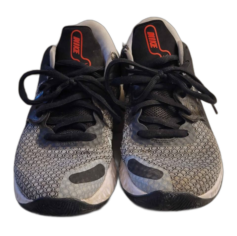 Men's Nike Renew Elevate II Basketball Shoes Wolf Grey Black Silver — Size 9 - Image 4