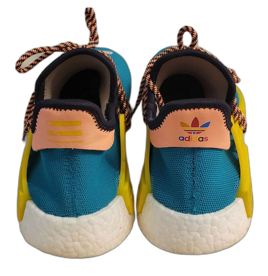Adidas Pharrell x NMD Human Race Trail 'Sun Glow' Shoes — Size 8 - Image 4