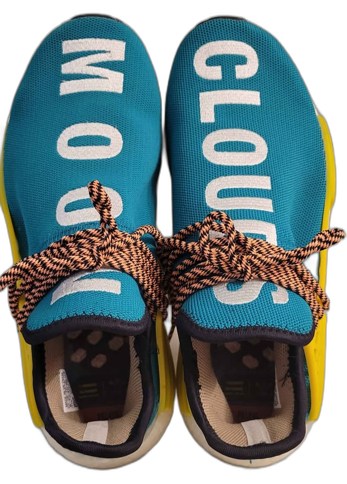 Adidas Pharrell x NMD Human Race Trail 'Sun Glow' Shoes — Size 8 - Image 5