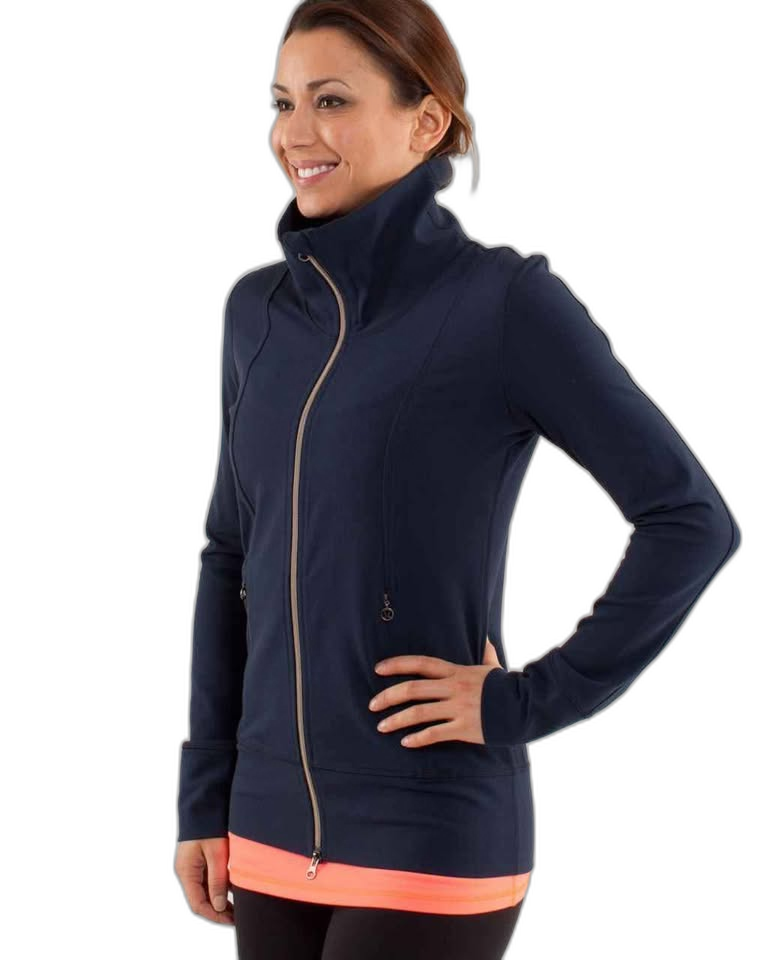 Women's Lululemon Daily Yoga Jacket — Size 10 / Inkwell - Image 4