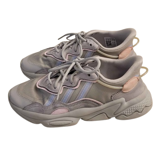Adidas Women's Ozweego 'Grey Clear Pink' Sneakers/Shoes — Size 6 - Image 3
