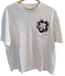 Men's Authentic Calvin Klein Night Flower Embroidered T-Shirt — Size XXL