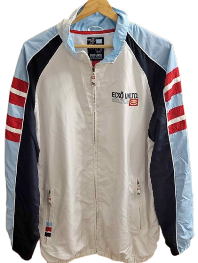Men's Vintage Y2K Ecko Unltd. Actual/Factual Windbreaker Jacket — Size Large