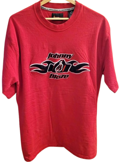 Men's Johnny Blaze Y2K Vintage Hip Hop T-Shirt — Size XL (fits like M/L)