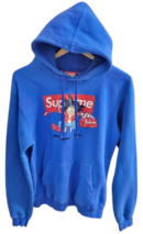 Authentic Distressed Supreme Goku Hoodie — Size Medium, Blue
