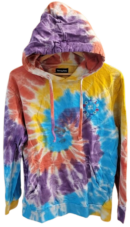 Men's Barney Cools Tie-dye Pullover Hoodie — Size Large
