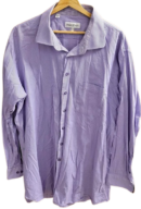 Men's Harry Rosen Button-down Long-Sleeve Shirt in Purple — Size 36T
