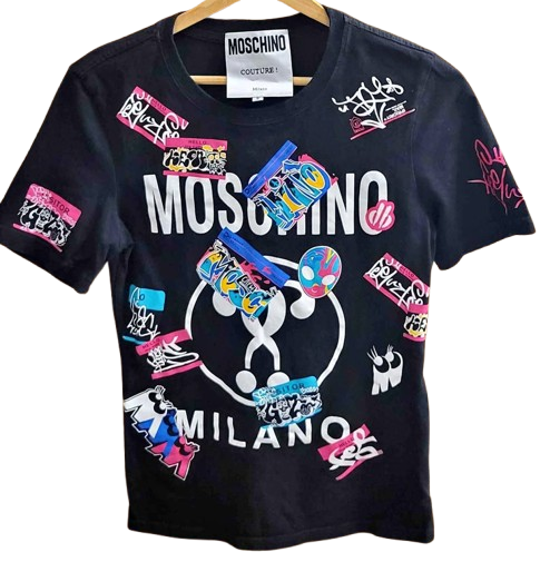 Rare Unisex Moschino Milano Couture T-Shirt — Size Men's Small, Women's M