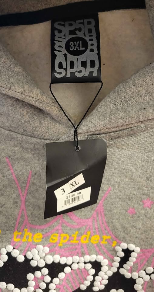 Men's Sp5der Pnk Hoodie — Size 3XL (New with Tags) - Image 4